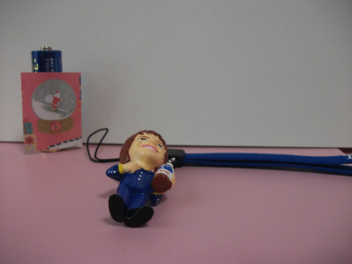 チオビタ マスコット キャラクター 氷川きよし ミニチュア フィギュア ストラップ 人形 コレクション ディスプレイ オブジェ レア