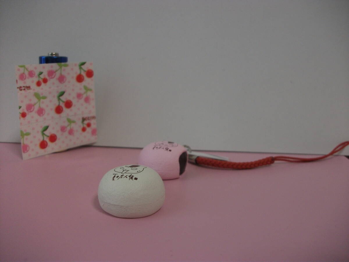 夏目友人帳 ミニチュア フィギュア 紅白饅頭 マスコット チャーム ニャンコ先生 和菓子 ストラップ 壽 コレクション 食品サンプル オブジェ