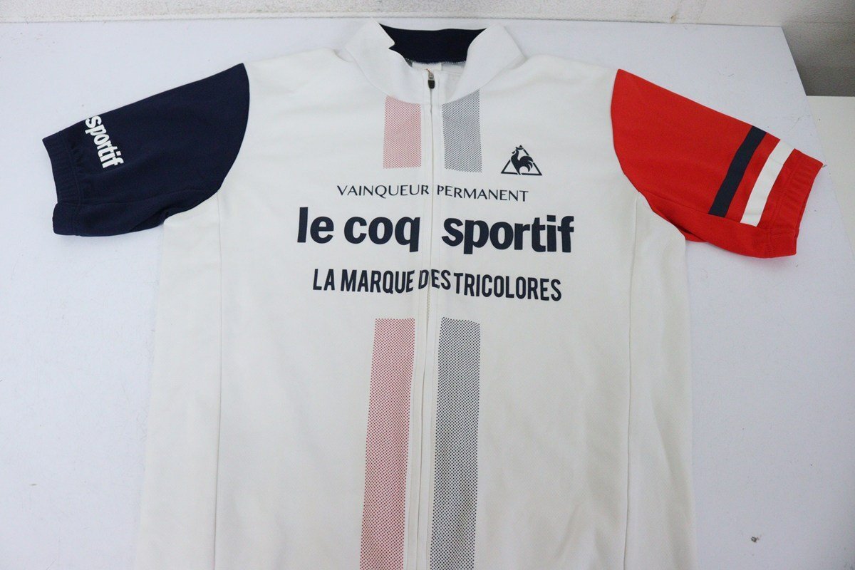 ▽Le coq sportif ルコックスポルティフ 半袖ジャージ QC-741671 Mサイズ 美品_画像1