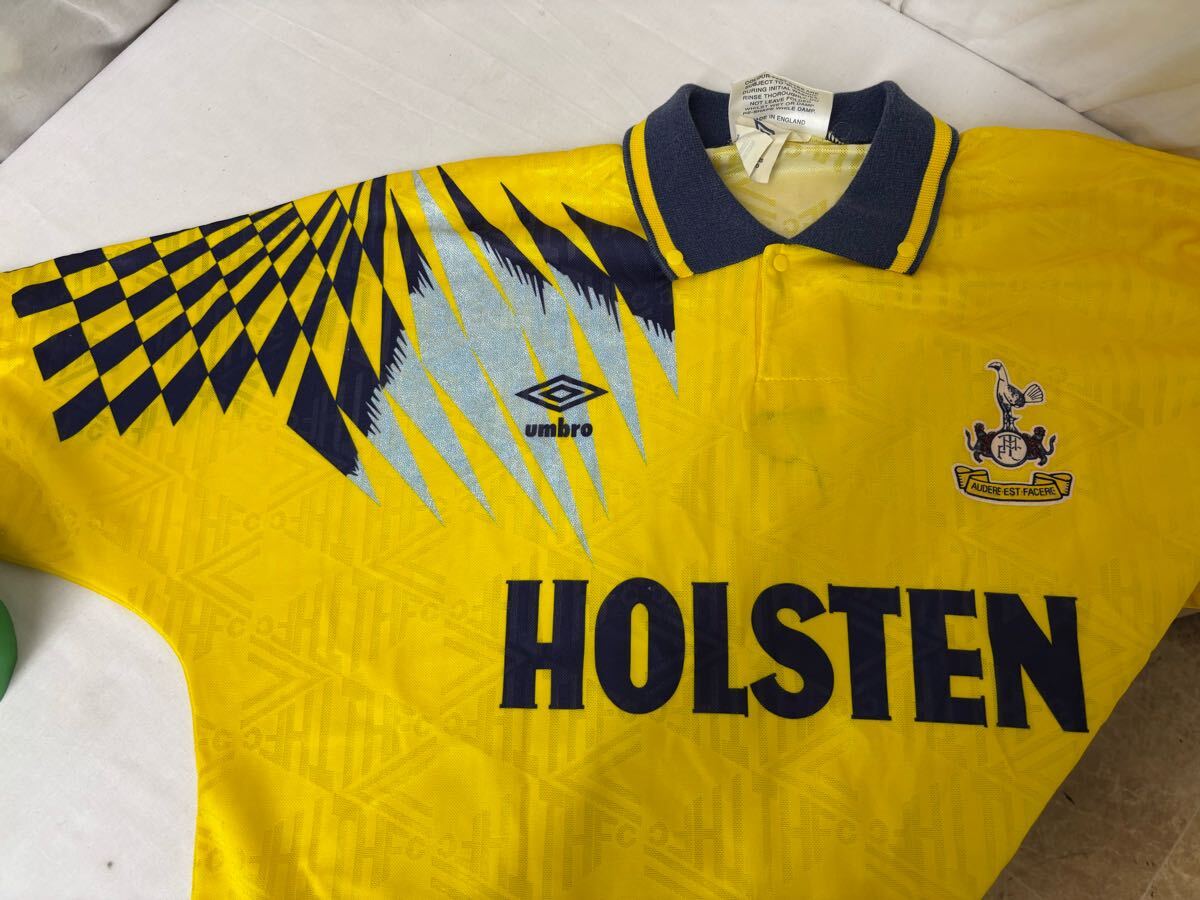 【D131】Tottenham Hotspur Away football shirt Soccer Umbro Jersey Mens Size XL HOLSTEN