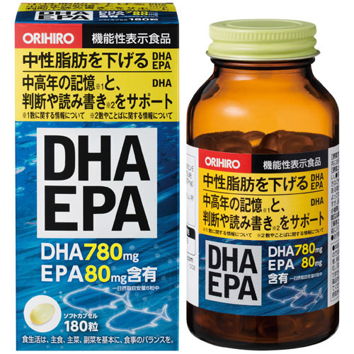 オリヒロ ＤＨＡ ＥＰＡ 180粒_画像1