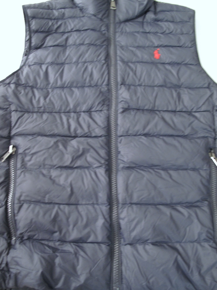 **ポロ ラルフローレン 中綿入りベストアウター キッズ 黒 14-16T 160 男の子