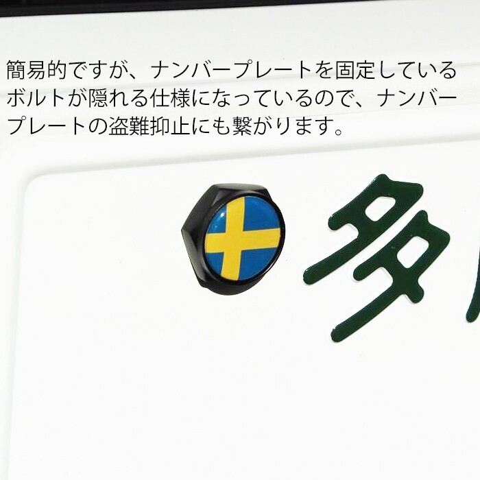ボルボ に最適 スウェーデン ナンバーボルト ナンバープレート ボルト 盗難防止 盗難対策 車 VOLVO XC90 XC60 XC40 V90 V60 S90 S60 などに_画像6