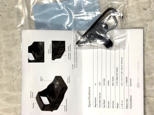 ★EFLX★Mini Reflex Sight/ミニ リフレックス サイト/レッド/ドットサイト_画像9