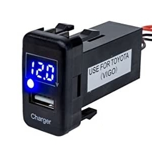 送料込み★POG スバル純正風 高速充電 3.1A 充電用USBパネル 電圧計メーター DEX/ステラ/プレオ/プレオプラス USB-JQ-A_画像1