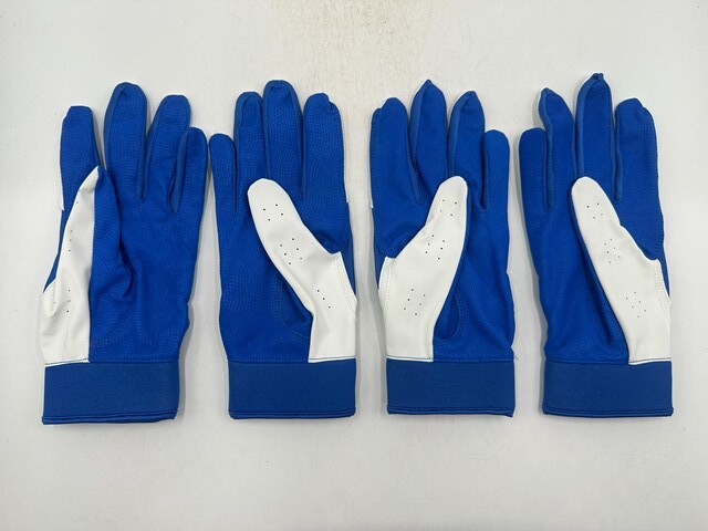 JORDAN ジョーダン 野球 両手 バッティンググローブ ブルーxホワイトxシルバー Size-L　2セット まとめ売り
