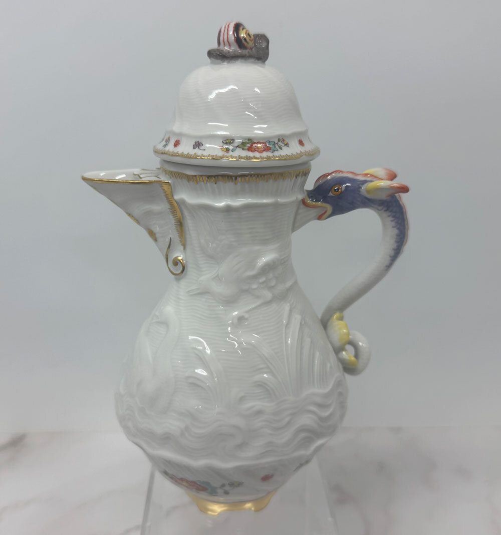 ◆マイセン Meissen スワンサービス コーヒーポット カップ＆ソーサー セット 美品◆