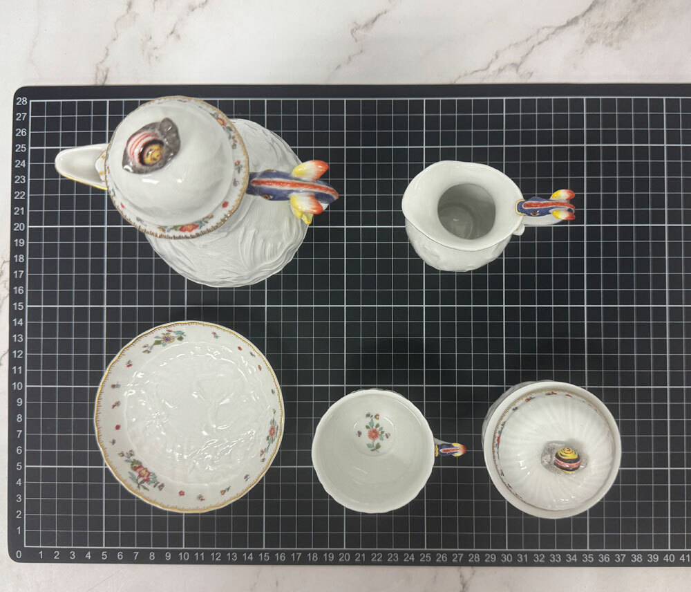 ◆マイセン Meissen スワンサービス コーヒーポット カップ＆ソーサー セット 美品◆