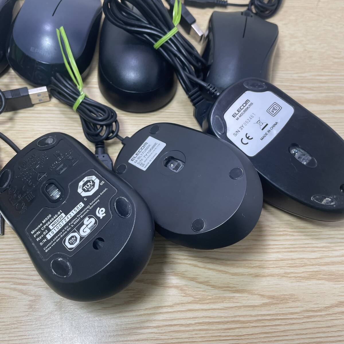 各種メーカーアソート中古USBマウス (USB光学式マウス） 「10個セット」です_画像2