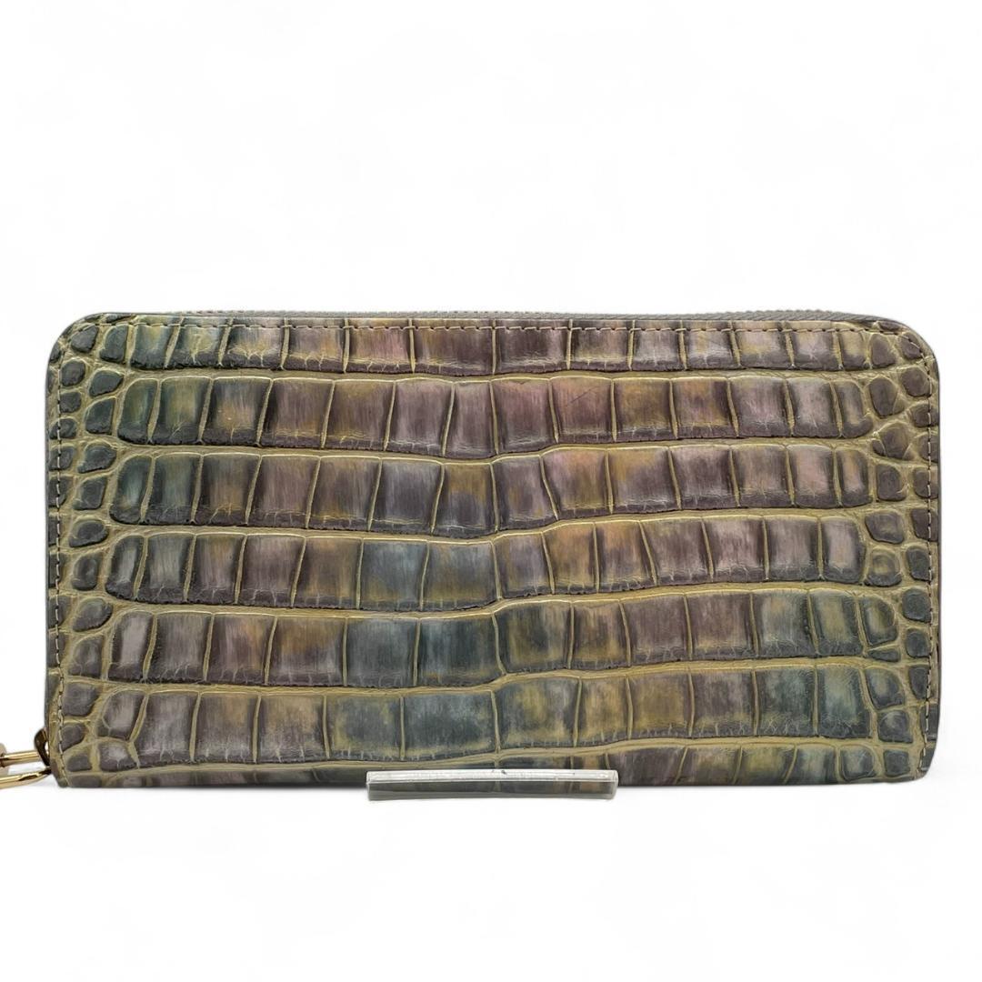 ★【新品同様】ルイヴィトン Loius Vuitton クロコダイル ジッピーウォレット レインボー 長(zhǎng)財(cái)布 メンズ レディース 