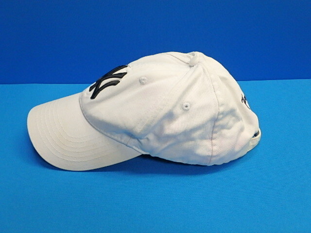 nk15-25-0912-2　難あり NY ニューヨーク ヤンキース　NEW YORK Yankees キャップ 白 ホワイト 帽子 中古_画像2