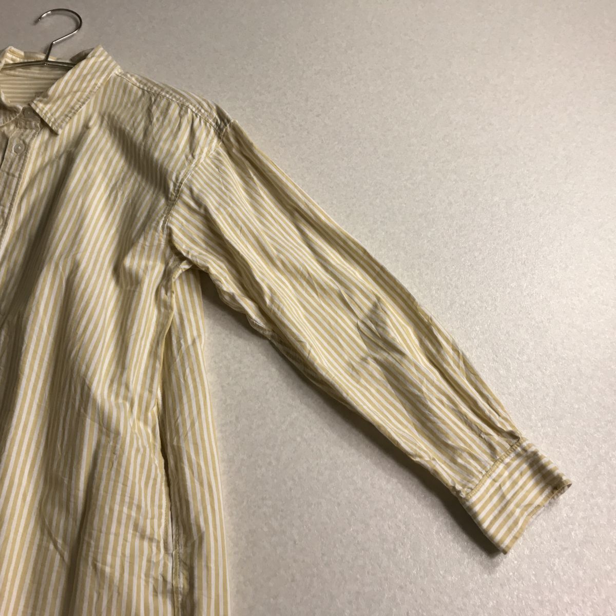 ○ 無(wú)印良品 MUJI ストライプ　コットン　ワンピース