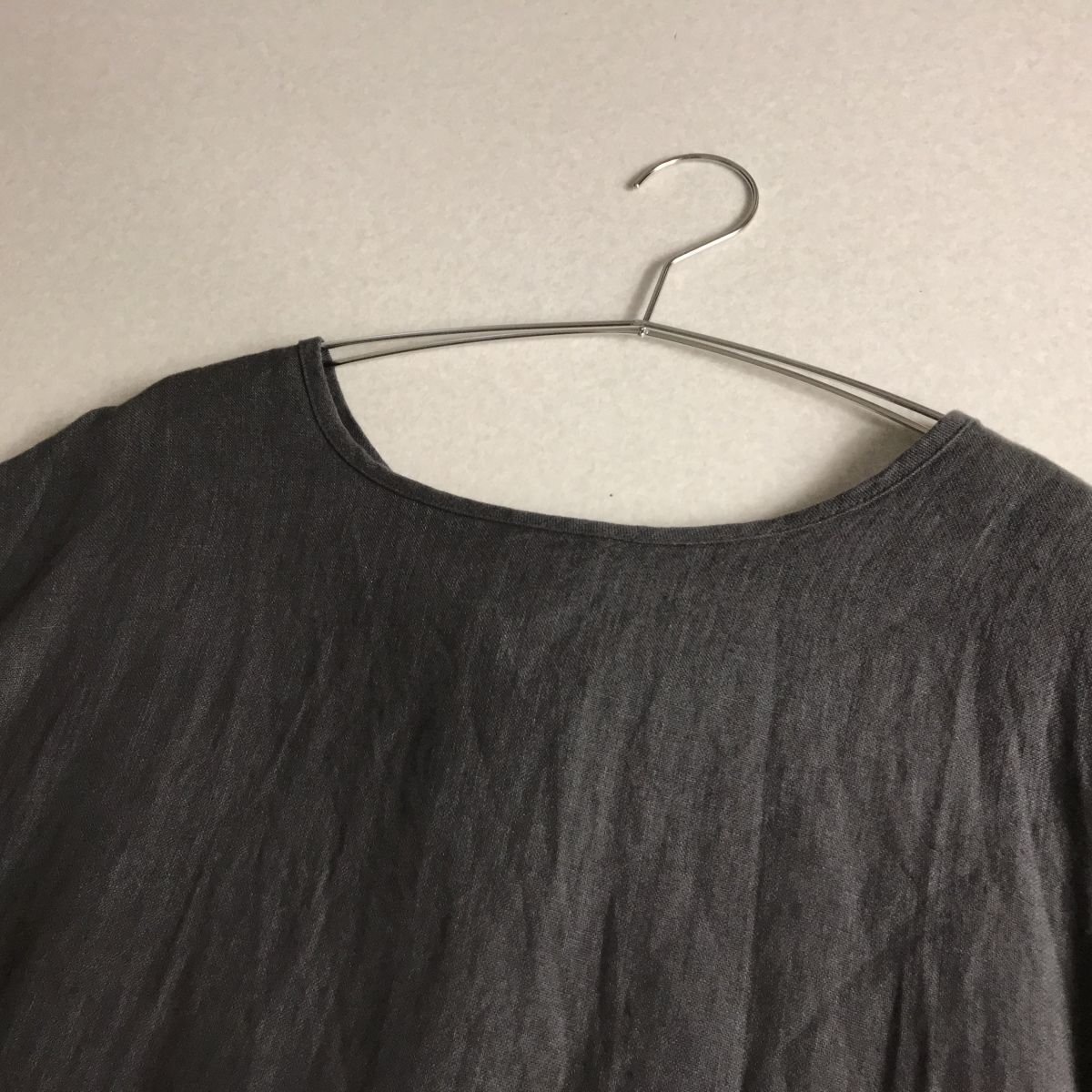 ○ samansa mos2 サマンサモスモス リネン100%麻　ワンピース　橫幅ゆったり　體型カバー