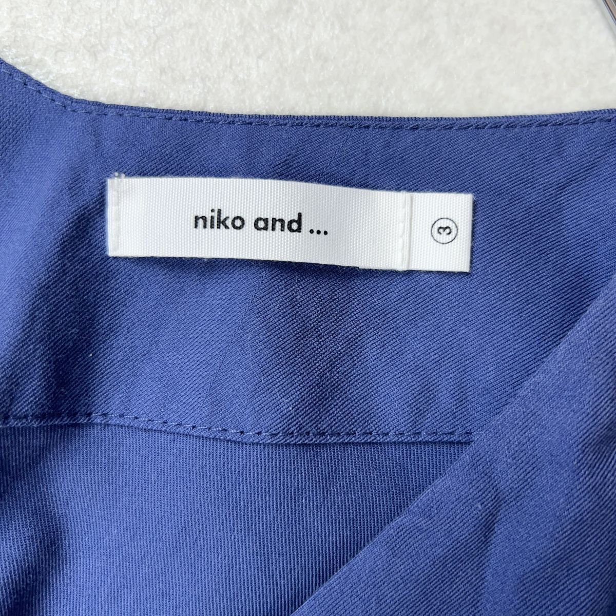 niko and... ニコアンド 橫幅ゆったり　體型カバー　タックワンピース