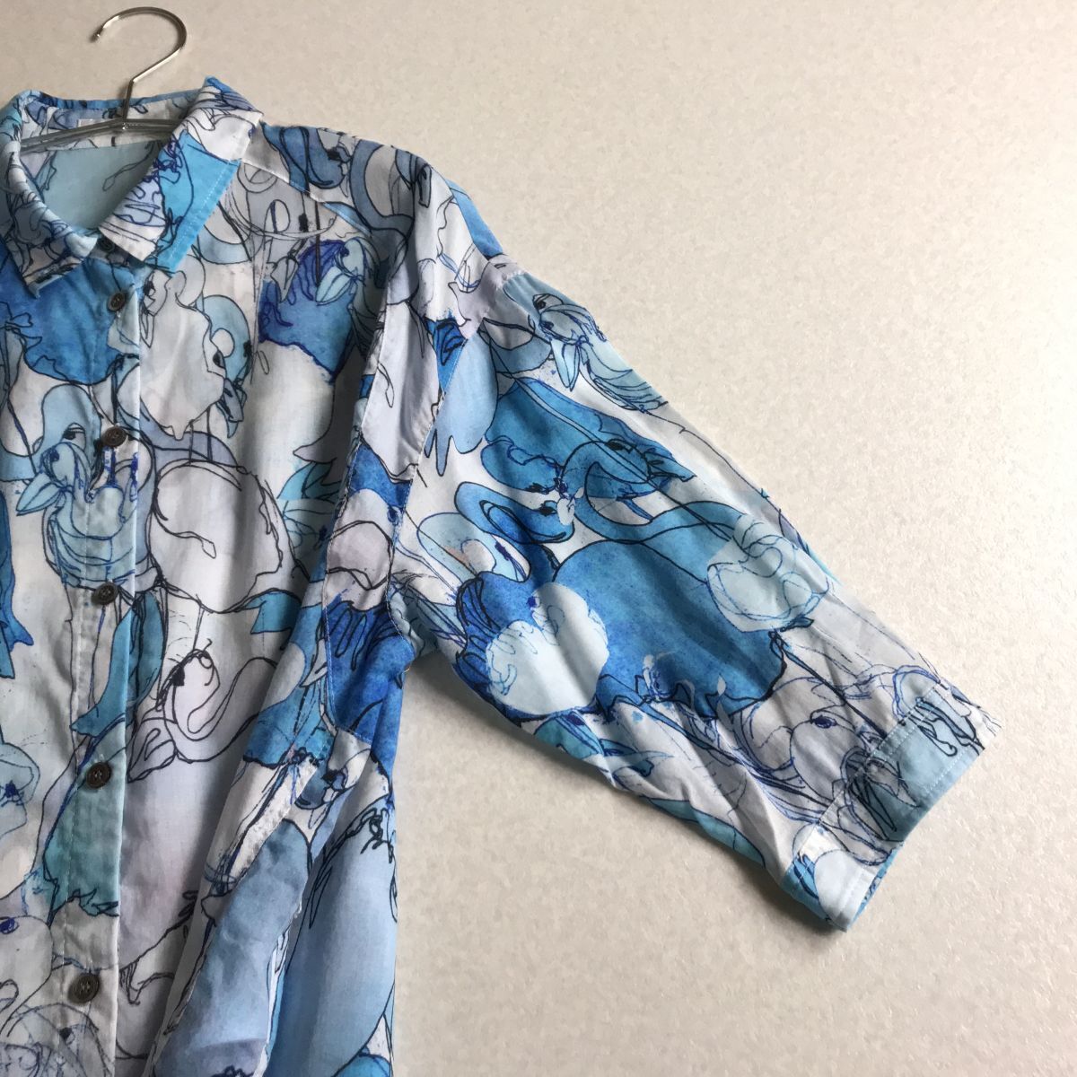 ? PINORE ピノーレ　おしゃれデザイン　チュニック　多少透け感