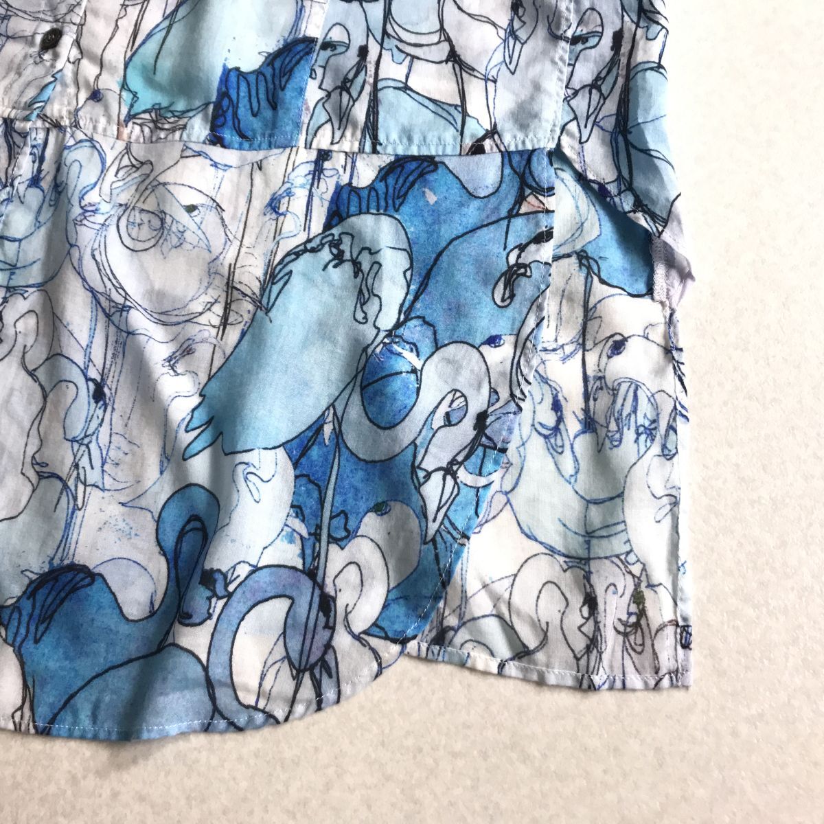 ? PINORE ピノーレ　おしゃれデザイン　チュニック　多少透け感