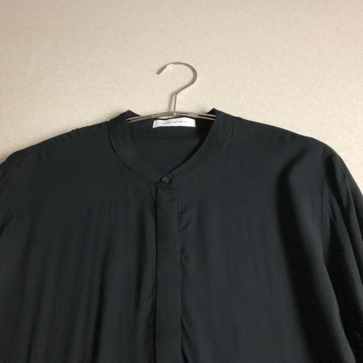 ? AMERICAN HOLIC アメリカンホリック レーヨン100 ドレープ　ギャザー　ワンピース　