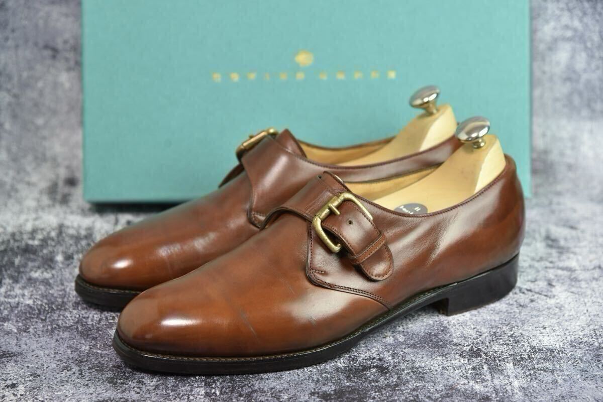 エドワードグリーン　トゥローン　8.5E (27.0cm相当)　202ラスト　シングルモンクストラップ_画像1