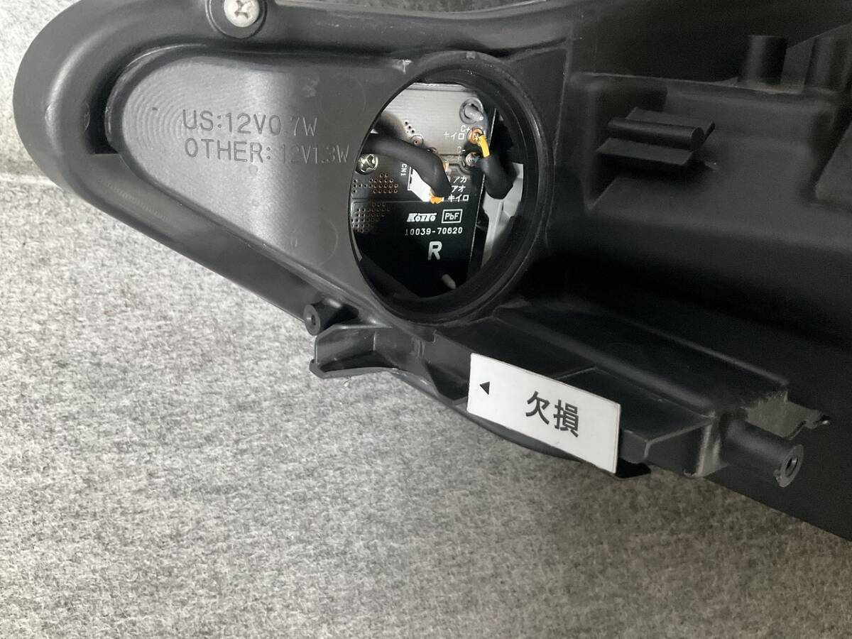 5415-W2 プリウスα ZVW40/ZVW41 ヘッドライト LED 後期 右 ジャンク ☆_画像5