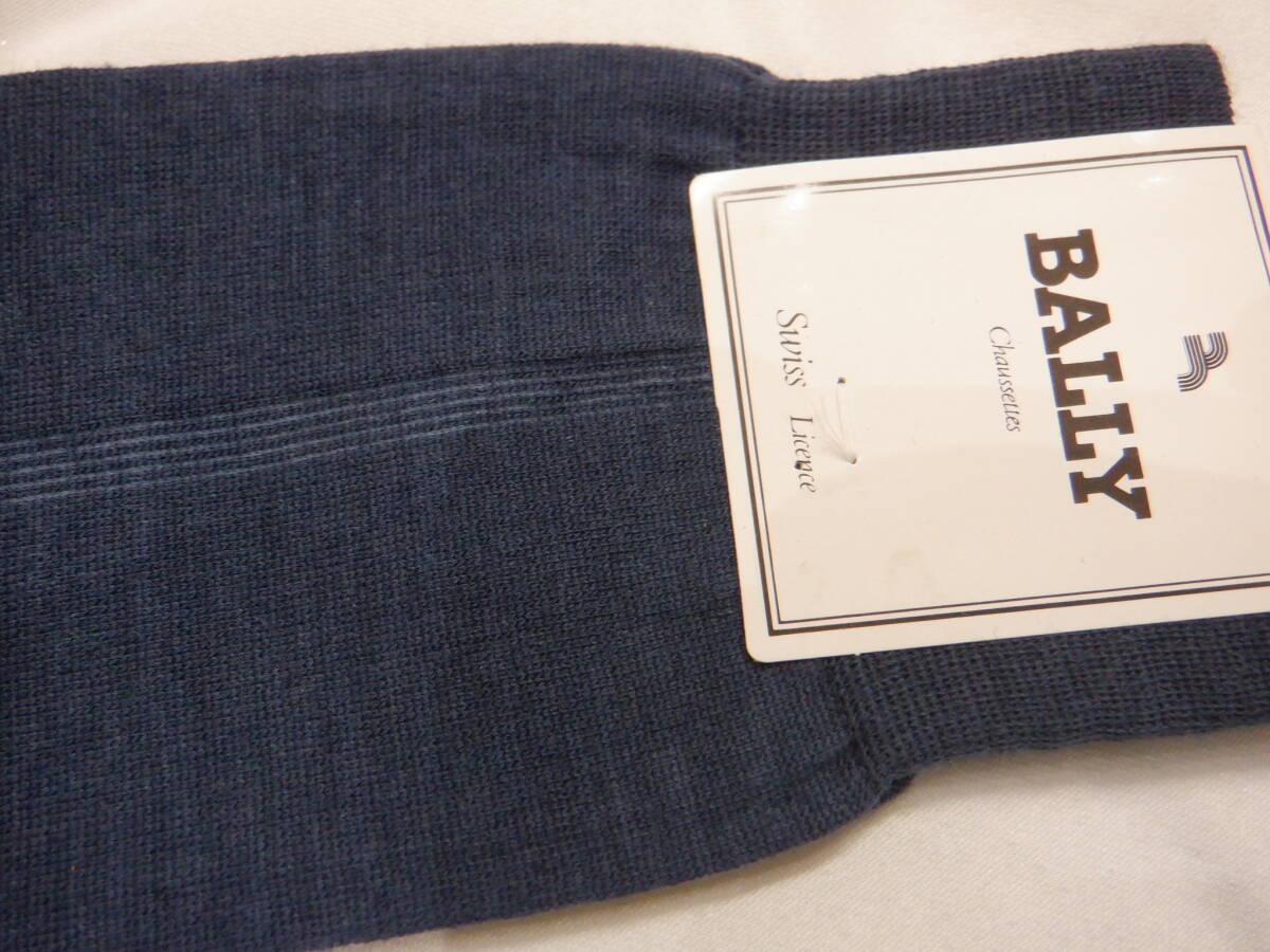 ②*BALLY Bally джентльмен носки гольфы / длинный сигнал z25.( оттенок голубого ) шерсть * нейлон *