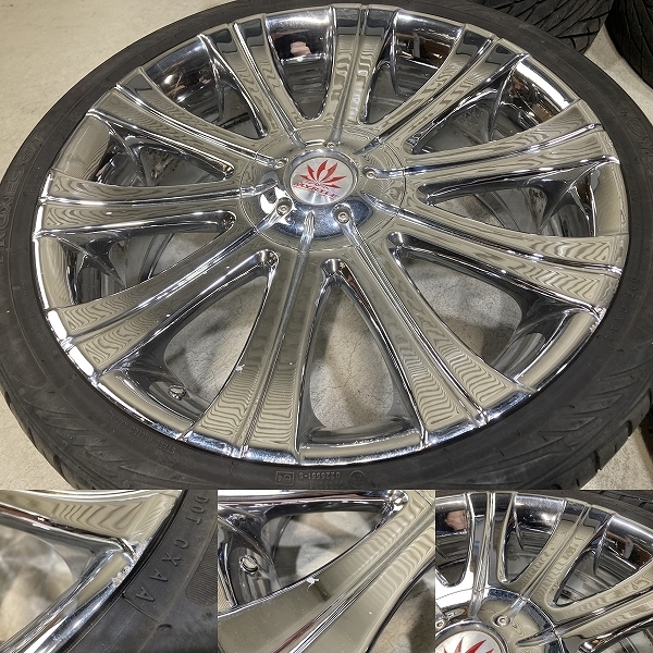 CRIMSON MYRTLE LEON 22 дюймовый 9J +45 PCD114.3 PCD120 5H 265/35R22 4 шт. комплект k обод son Martell Leon (T1666)