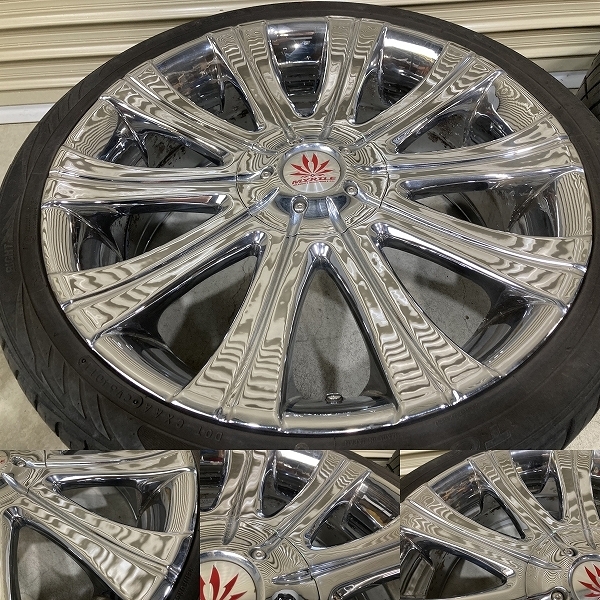 CRIMSON MYRTLE LEON 22 дюймовый 9J +45 PCD114.3 PCD120 5H 265/35R22 4 шт. комплект k обод son Martell Leon (T1666)