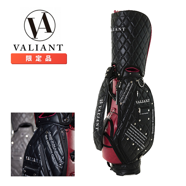 ヴァリアント VAE-003 カート型 キャディバッグ エンブレム ブラックレッド VALIANT シェリフ 限定 エンブレムコレクション カートキャディ_画像1