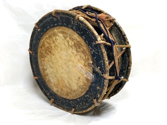 古い 和太鼓 締太鼓 直徑35.5cm 伝統(tǒng)楽器 レトロ/お囃子 獅子舞 お祭り