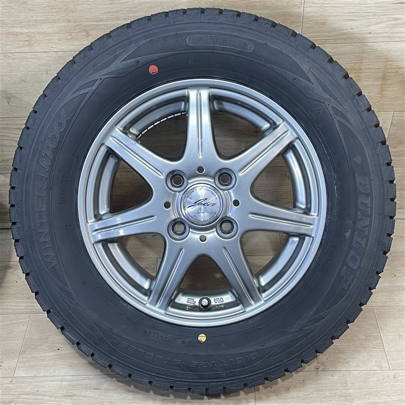 パッソ 等 JOKER 4-13+42 4H100 ダンロップ WM01 155/80R13 13インチ スタッドレス 4本セット 009_画像2