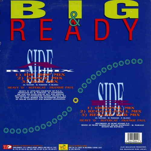 【12inch】　HEAVY D,SUPERCAT,FRANKIE PAUL 「 BIG & READY 」 ( VP 5004 )