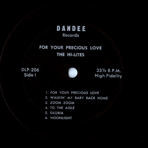 【ＬＰ】　HI-LITES 「 YOUR PRECIOUS LOVE 」 ( DANDEE 206 )