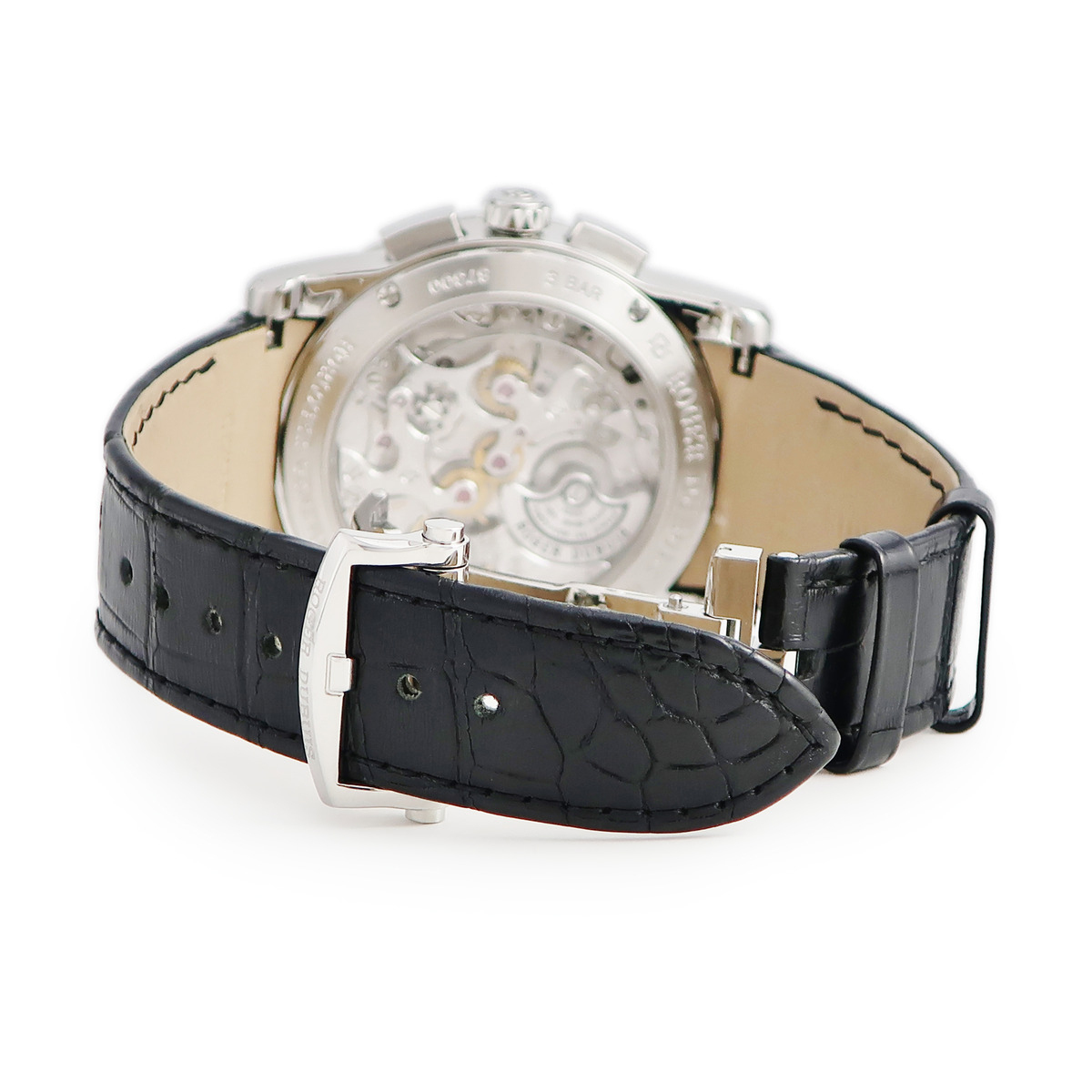 【3年保証】 ロジェデュブイ エクスカリバー 42 クロノグラフ DBEX0389 ローマン スモールセコンド ネイビー 自動巻き メンズ 腕時計_画像3