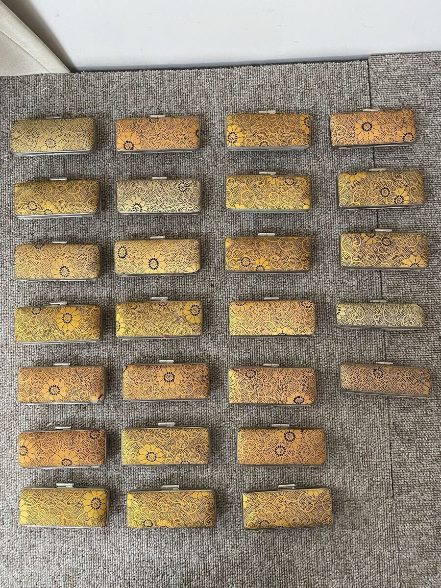 印鑑ケース（印伝）ダブル×24（シングル×2）（デッドストック品）（経年保管品）現(xiàn)狀出品（希少）ビンテージ印鑑ケース（印鑑王國(guó)山梨県