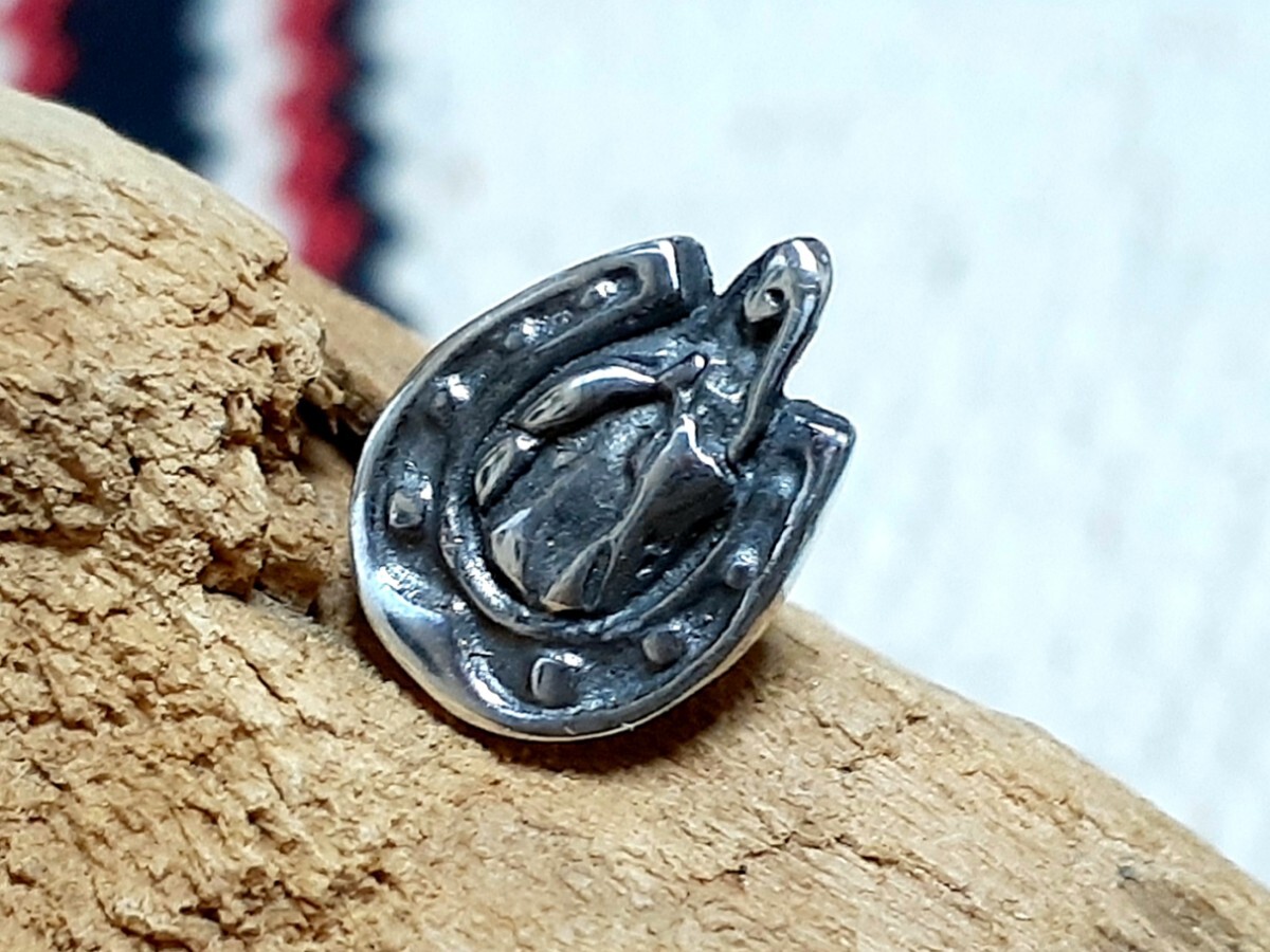 グアダルーペ&ホースシューシンボリックなSilverピアス シルバー 925刻印_画像2