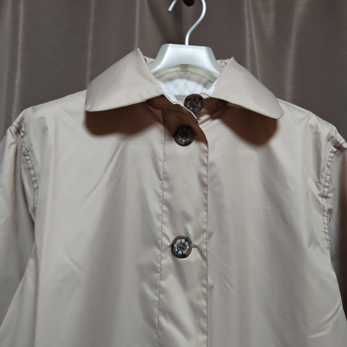 ムーンバット レインコート MOONBAT　KOKoTi　ココチ　レインコート ステンカラーコート ベージュ _画像4