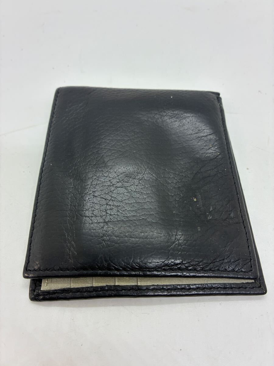 Италия производства ARMANI Armani двойной бумажник черный