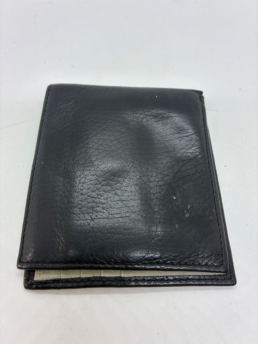 Италия производства ARMANI Armani двойной бумажник черный