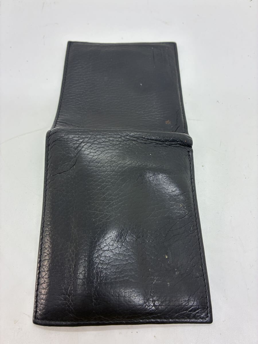 Италия производства ARMANI Armani двойной бумажник черный