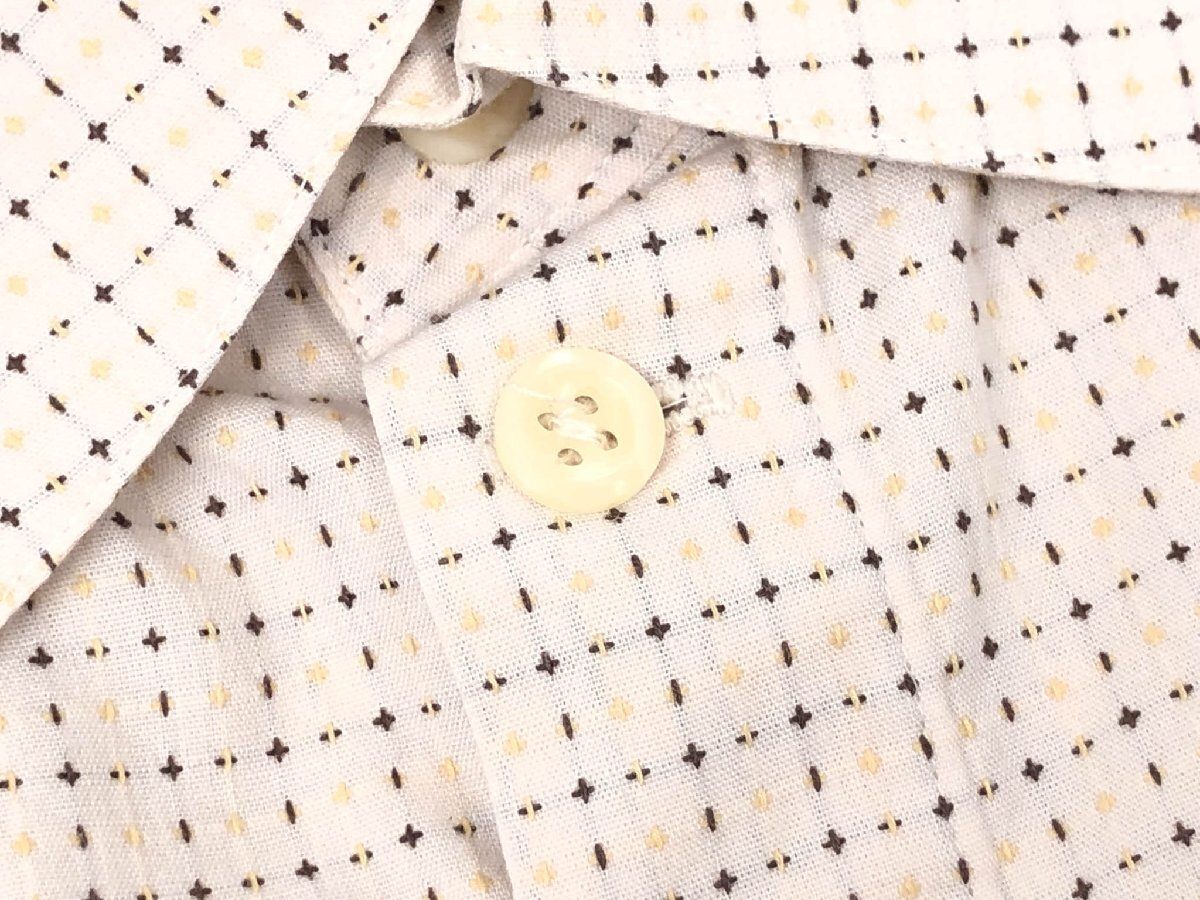 未使用【Allegri アレグリ】4FW05-468-42 コットン100% レギュラーカラー 半袖シャツ 比翼ボタン (メンズ) size48 ピンク系 ◇38MK6133◇_画像7