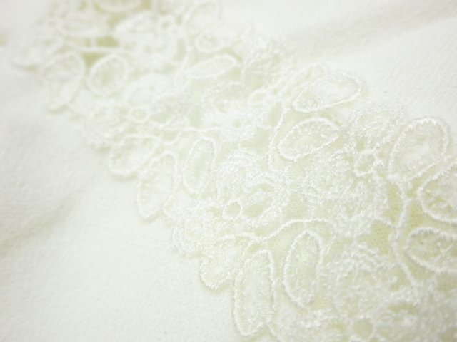 美品【エポカ EPOCA】KVB51-540-01 レースデザイン ハイゲージニットカーディガン ボレロ (レディース) size40 ホワイト系 ◇17LN6025◇_画像6