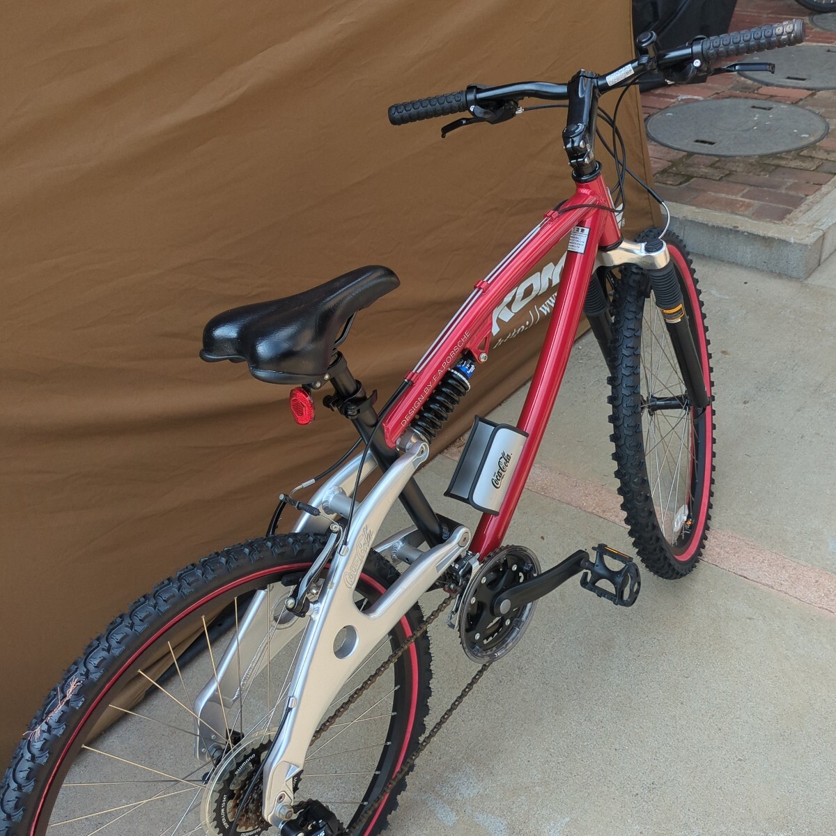 所沢より、MTB！コカ?コーラ　ポルシェデザイン！希少車(chē)！美品！フルサス?。模牛樱桑桑危恰。拢佟。?Ａ?ＰＯＲＳＣＨＥ