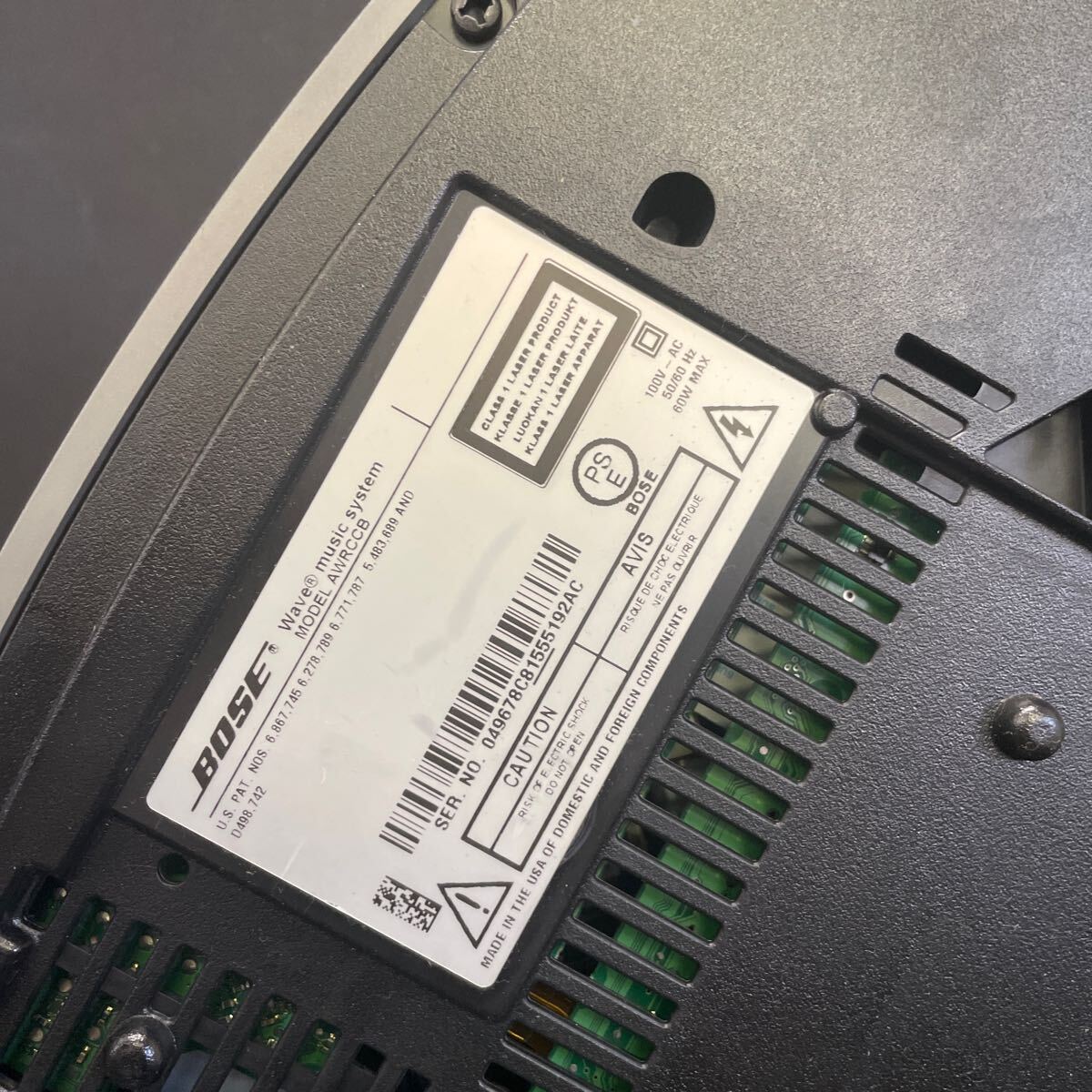 BOSE Wave music system AWRCCB ボーズ ウェーブミュージックシステム CDプレーヤー ガラス臺(tái)座 説明書(shū) リモコン付き 通電確認(rèn)済み 2