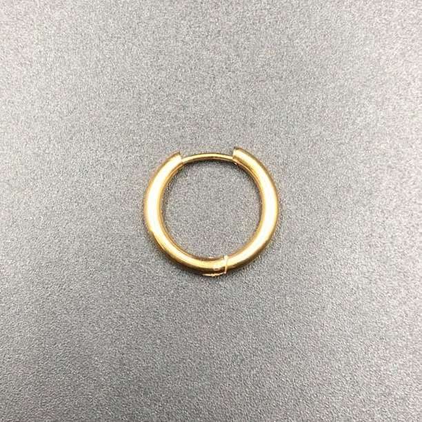 フープピアス リング シンプル メンズ レディース ゴールド 1.9mm S_画像6