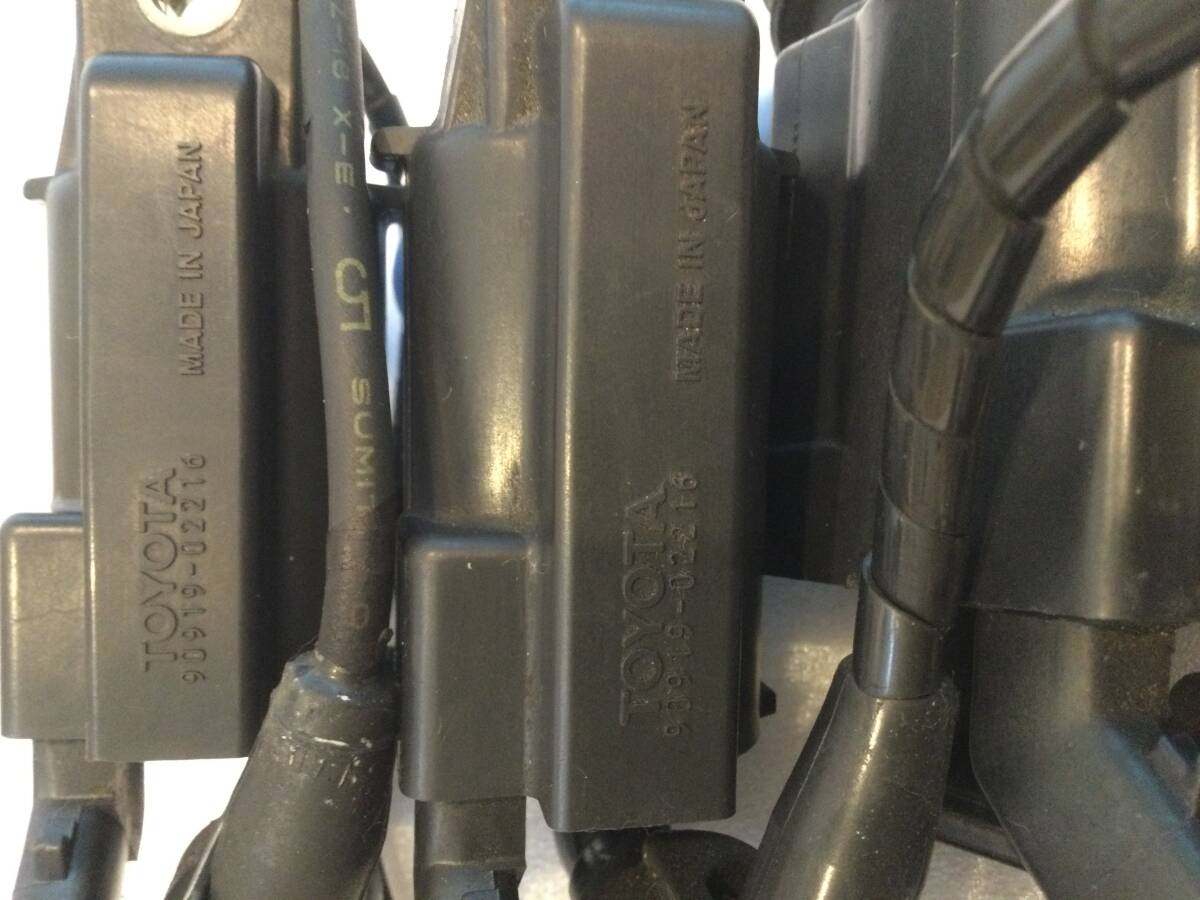 Toyota оригинальный катушка зажигания 2JZ-GTE поздняя версия 90919-02216 Supra JZA80 Aristo VVT-i 1JZ Mark 2 Cresta Chaser Crown