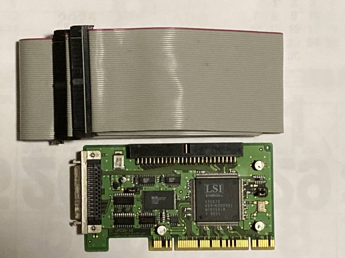 SCSIボード SC- UPCIN-1S　SCSIフラットケーブル50ピンメス