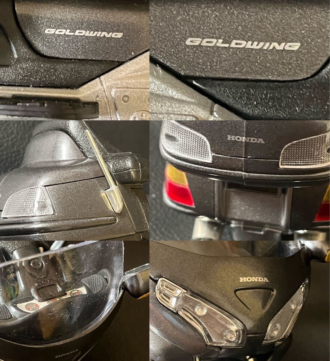 1/12スケール HONDA GOLDWING グレー ダイキャストバイク ミニカー オートバイ ホンダ 本田 ゴールドウィング NEWRAY ニューレイ 完成品_画像9
