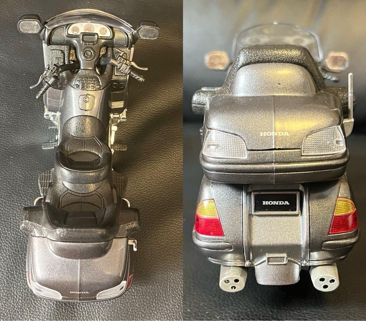 1/12スケール HONDA GOLDWING グレー ダイキャストバイク ミニカー オートバイ ホンダ 本田 ゴールドウィング NEWRAY ニューレイ 完成品_画像6