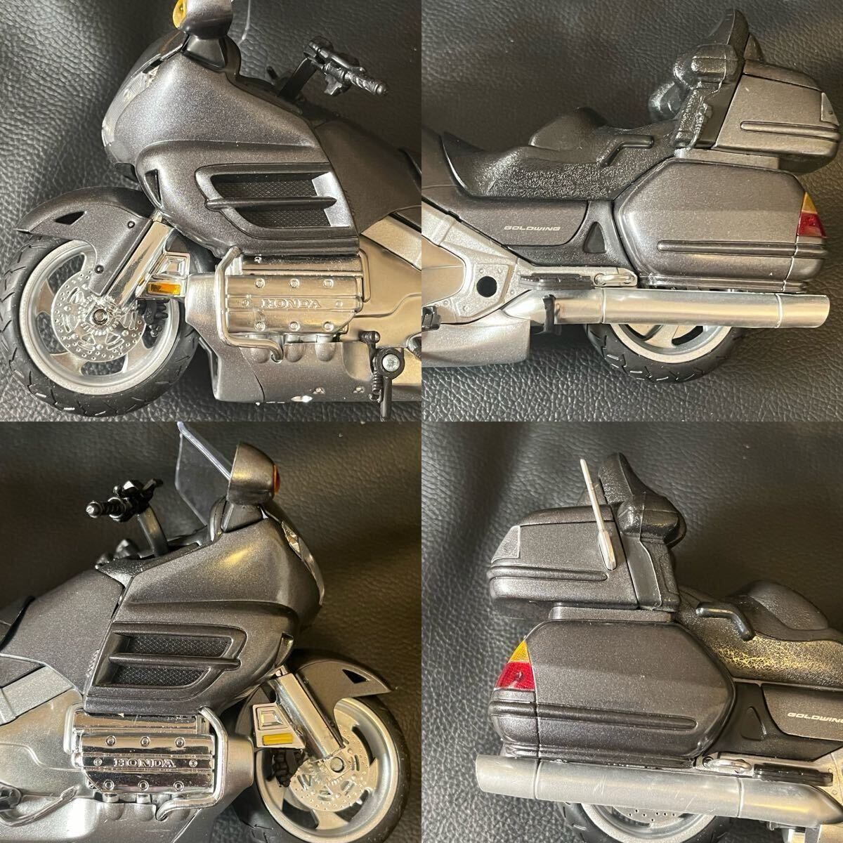 1/12スケール HONDA GOLDWING グレー ダイキャストバイク ミニカー オートバイ ホンダ 本田 ゴールドウィング NEWRAY ニューレイ 完成品_画像5