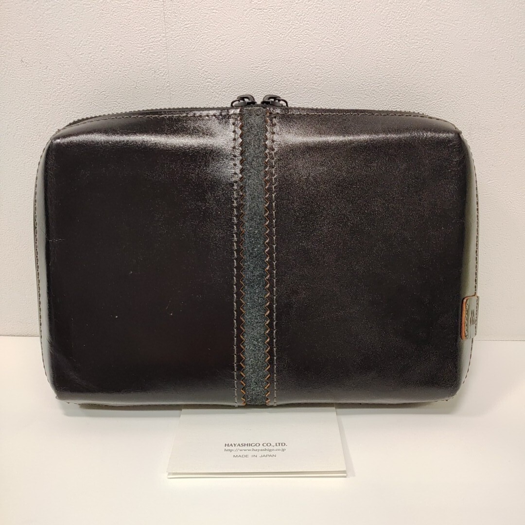 FIVE WOODS ファイブウッズ　セカンドバッグ　本革　ダークブラウン　_画像2