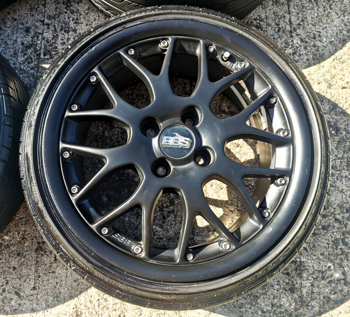 送料込も★本物BBS RS764★希少ワイドサイズ&バリ山165引張り仕様★ツライチ軽自動車に!165/45-16 N-BOX タントカスタムLA600S JF1 JF3 JF5_画像5